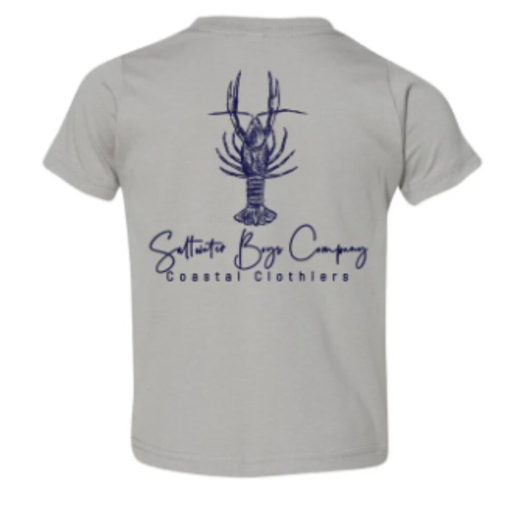 Saltwater Boys - Key West Lobster Short Sleeve Tee Grey